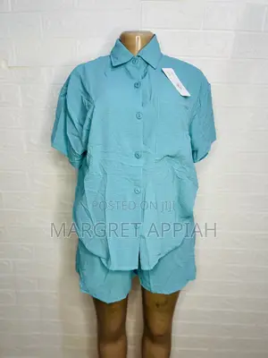 Turquoise Shorts Set
