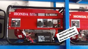 7.0kva Honda 8000watt Petrol Generator Keystart Petrol 7.0kv