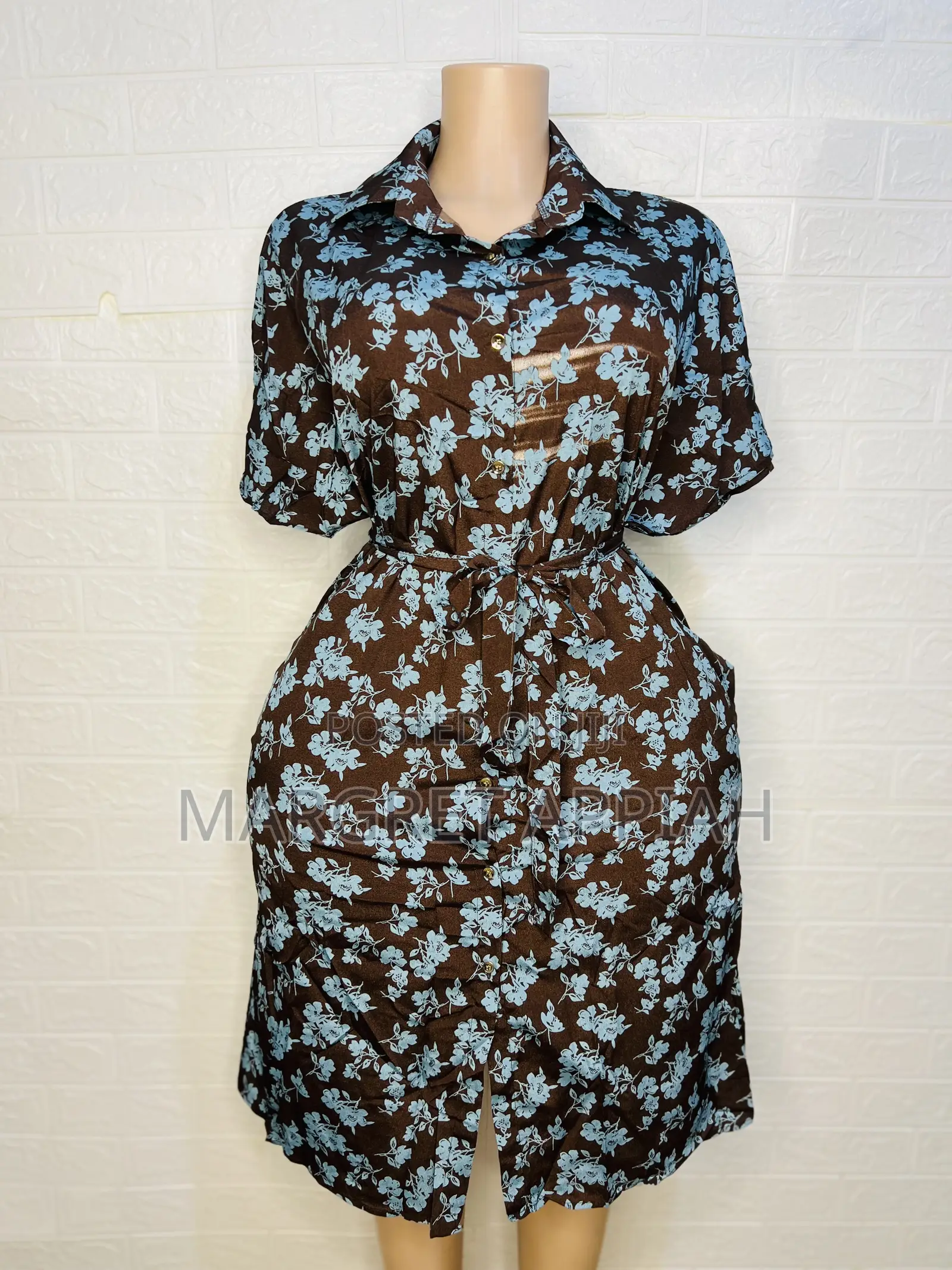 Nice Pattern Shirt Dress