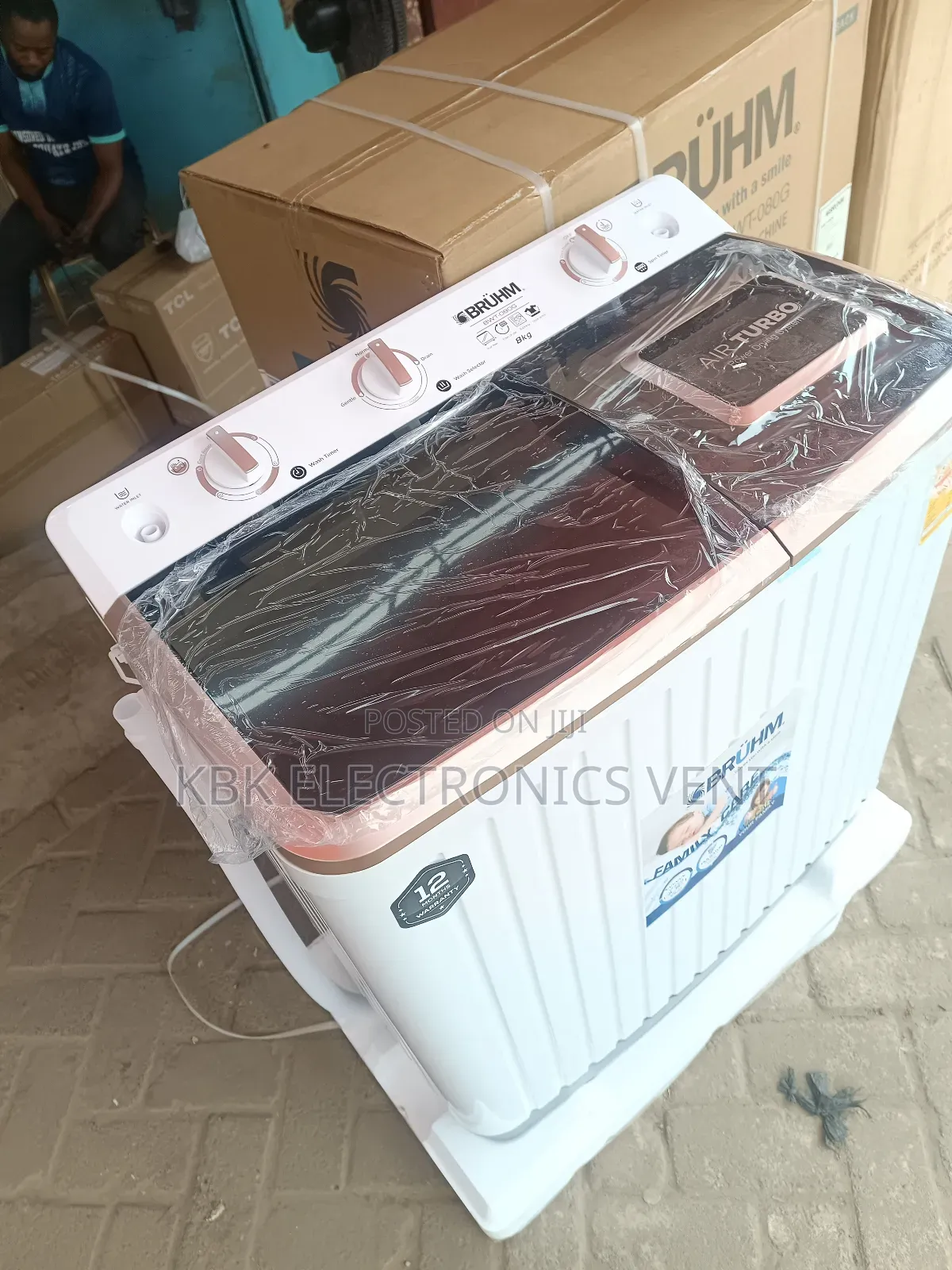 Bruhm 8kg Twin Tub Washing Machine