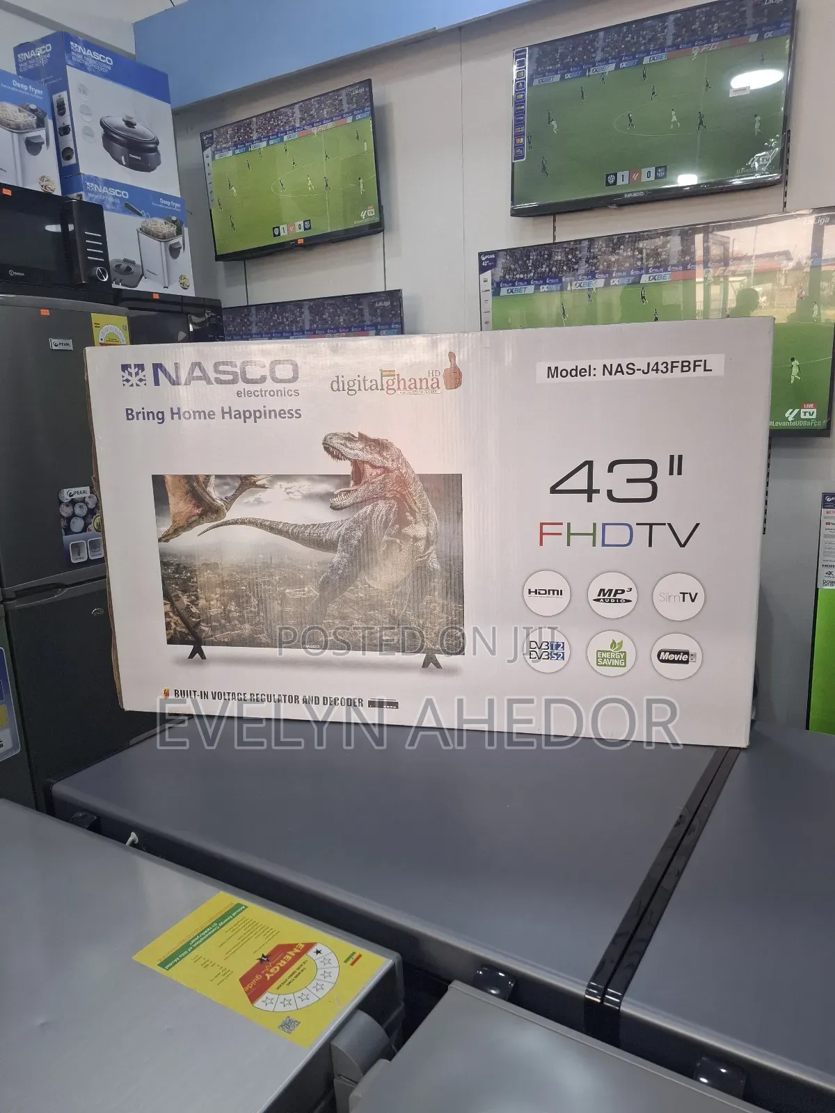 Nasco Flameless 43 Inches Digital Satellite Tv Brand New for Sale