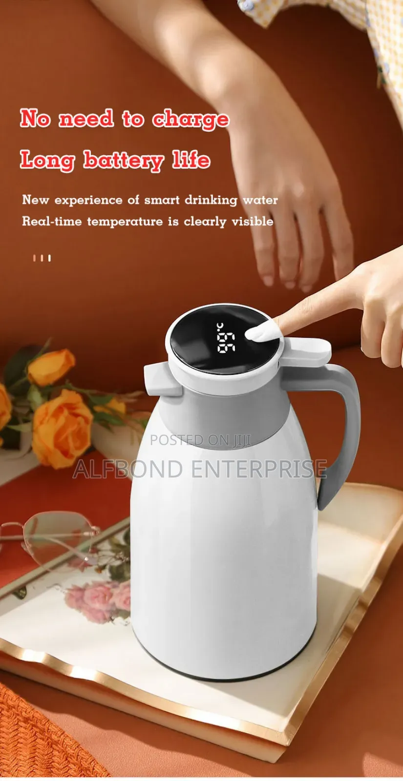 Lcd Smart Touch Display Vacuum Flask 2l