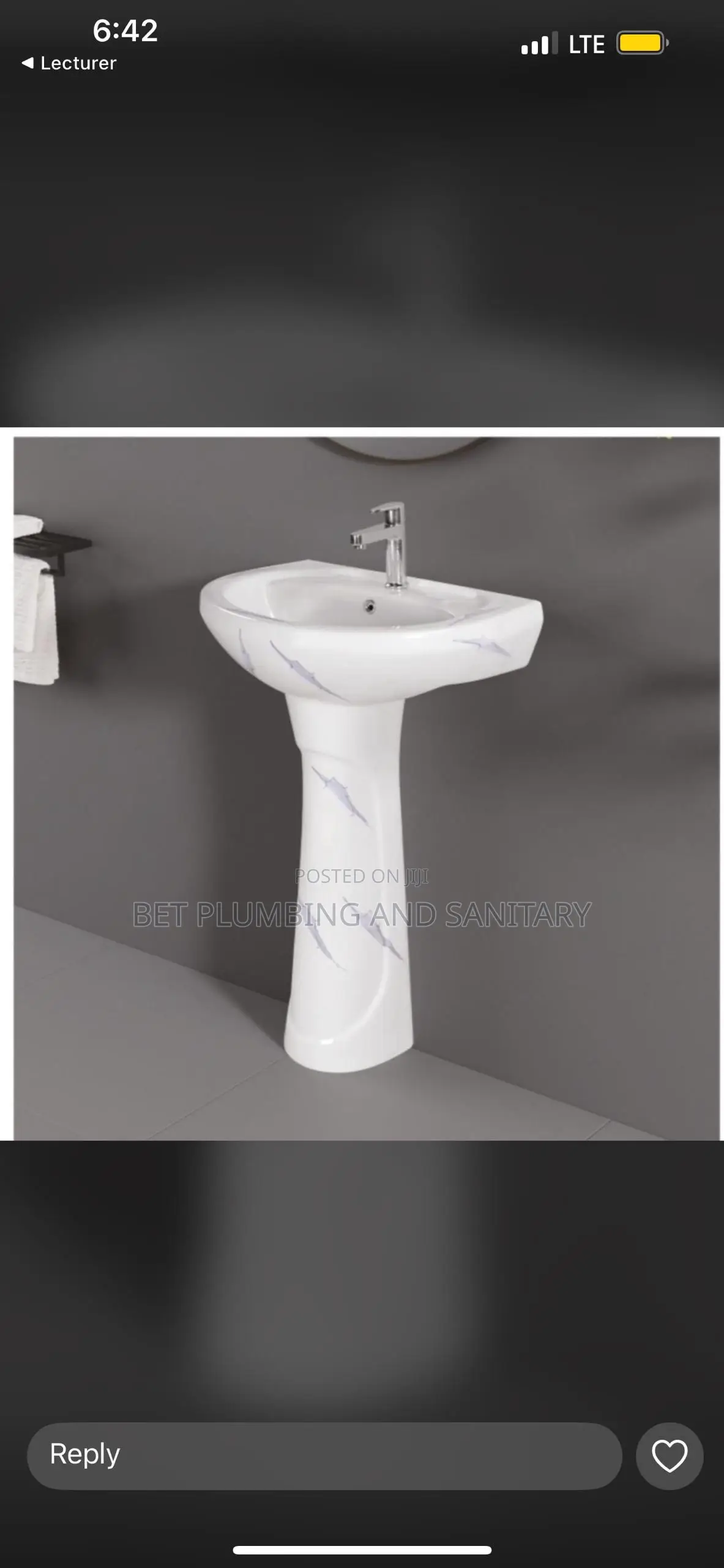 Frencia Basin and Stand_hand Wash Basin+Pedestal With Tap_complete