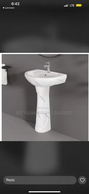 Frencia Basin and Stand_hand Wash Basin+Pedestal With Tap_complete