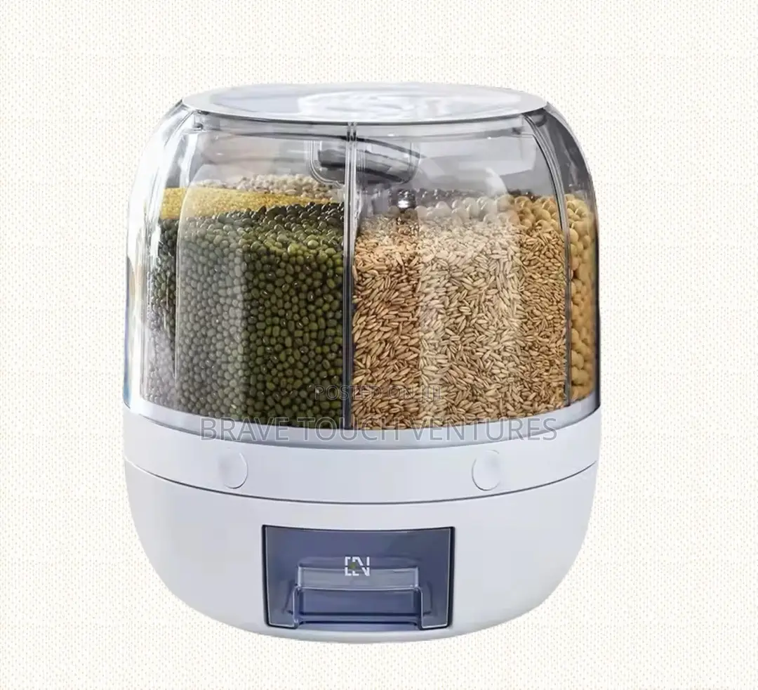360 Rotating Grain Cereal Dispenser Container
