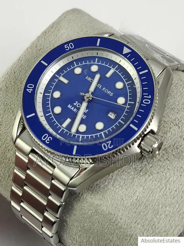 Mk9160 Oversized Maritime Silver-Tone Watch 2023 Diver Watch