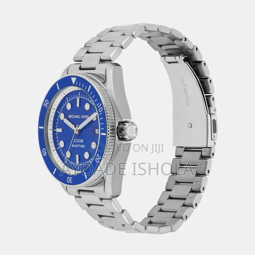 Mk9160 Oversized Maritime Silver-Tone Watch 2023 Diver Watch