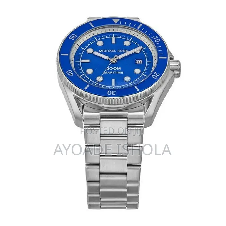 Mk9160 Oversized Maritime Silver-Tone Watch 2023 Diver Watch