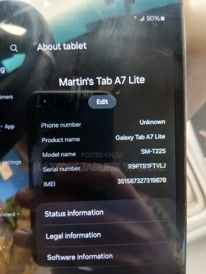 Samsung Galaxy Tab A7 Lite 32 GB Gray