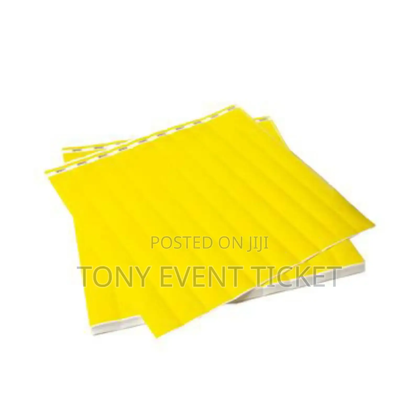 Yellow Tyvek Ticket Wristband