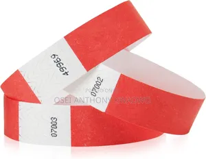 Red Tyvek Ticket Wristband