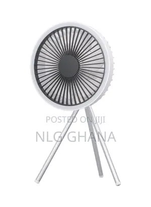 Abs Portable Rechargeable Tripod Fan With Ring Light. Ghx2912