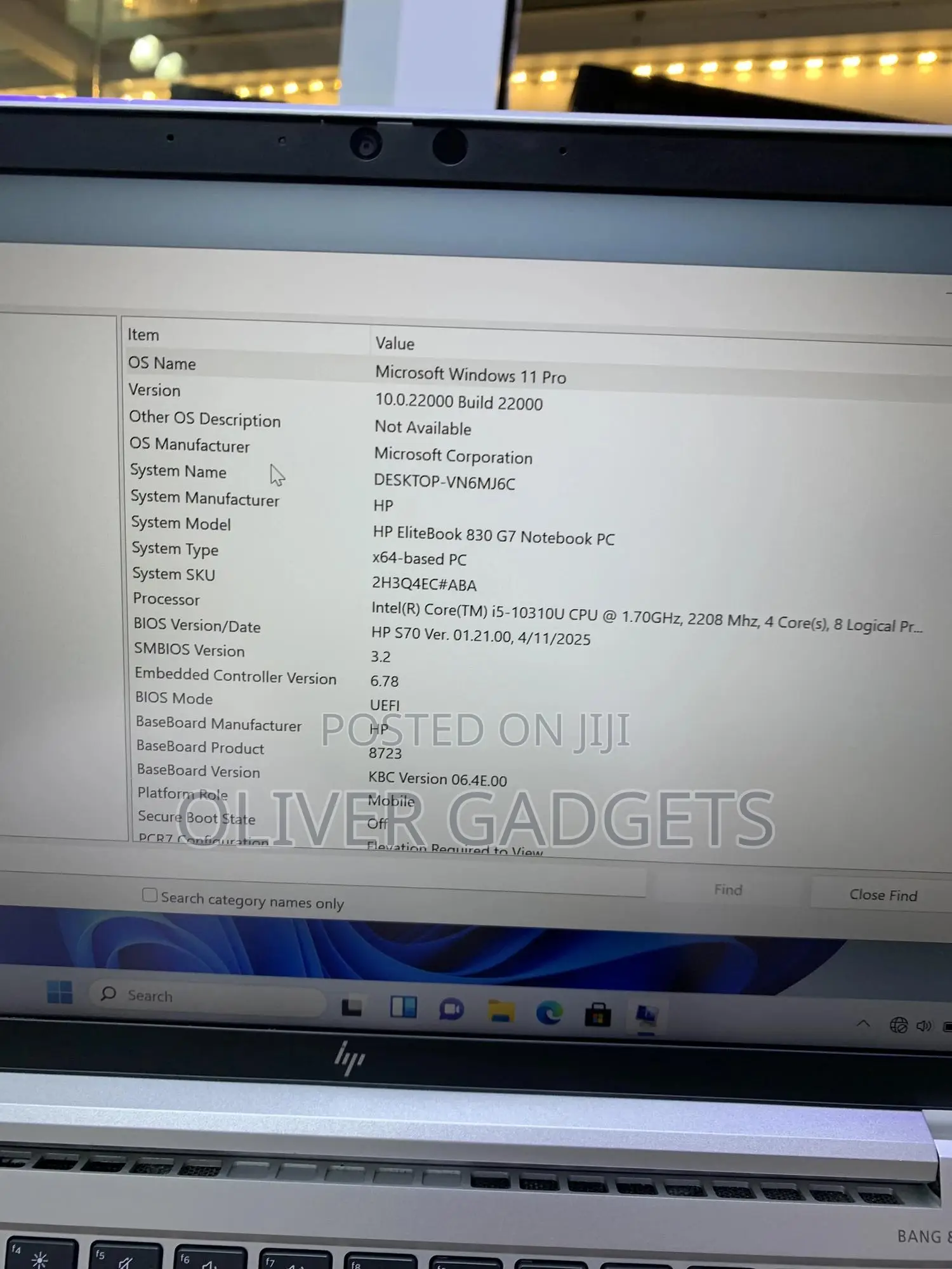 Laptop HP EliteBook 830 G7 8GB Intel Core i5 SSD 256GB