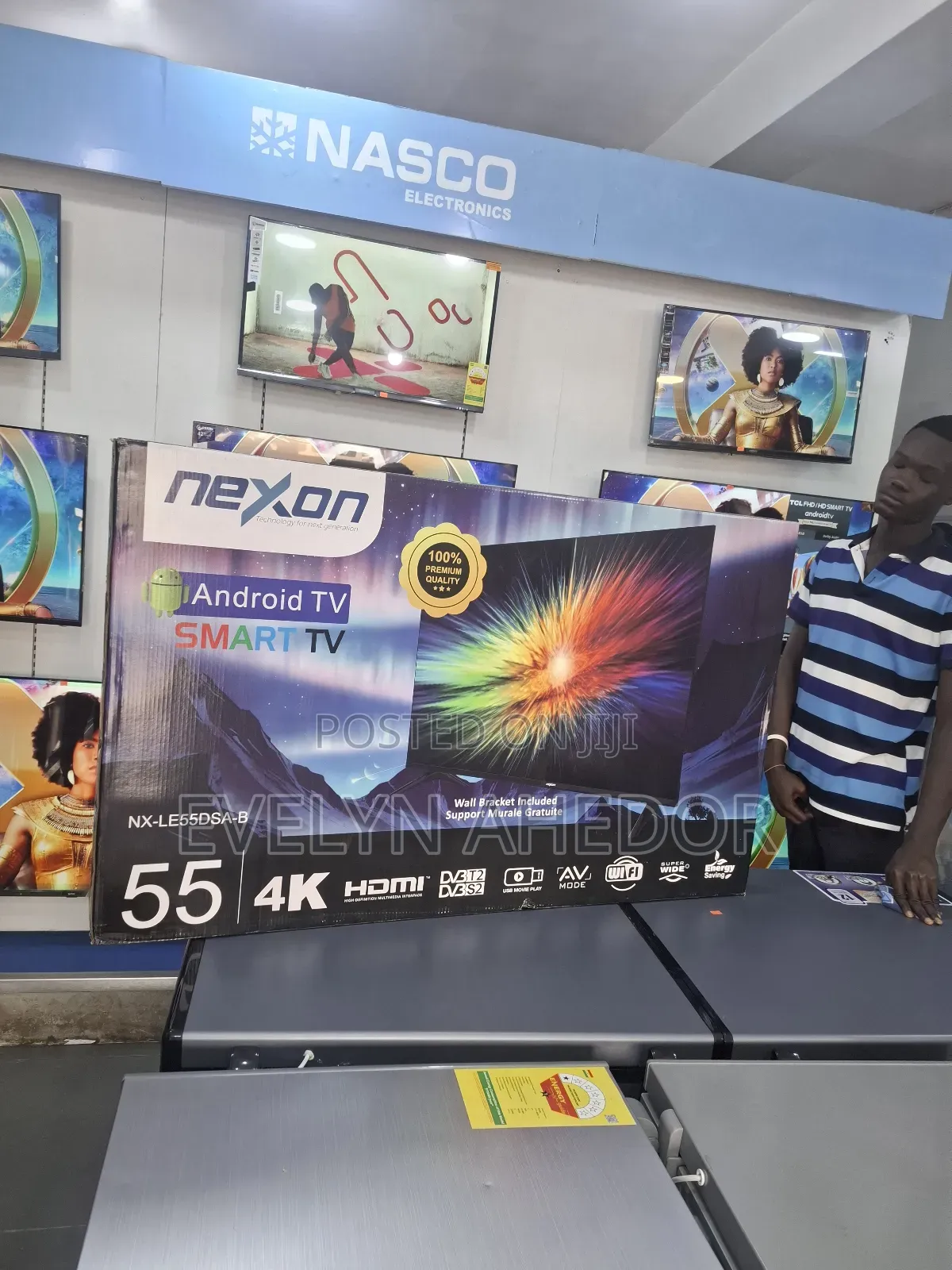 Quality and Clear Picture View of Nexon 55 Inches Smart Android Tv