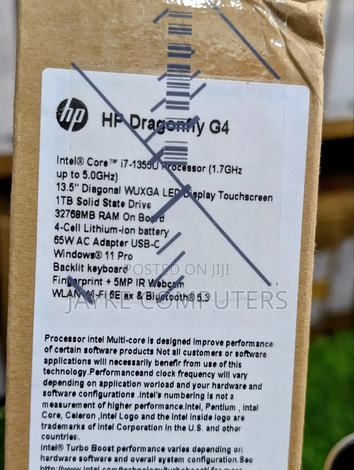 New Laptop HP Elite Dragonfly G4 32GB Intel Core I7 SSD 1T