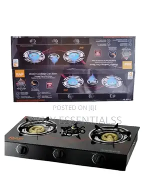 Raf Double Burner Gas Stove – Strong Flame Control