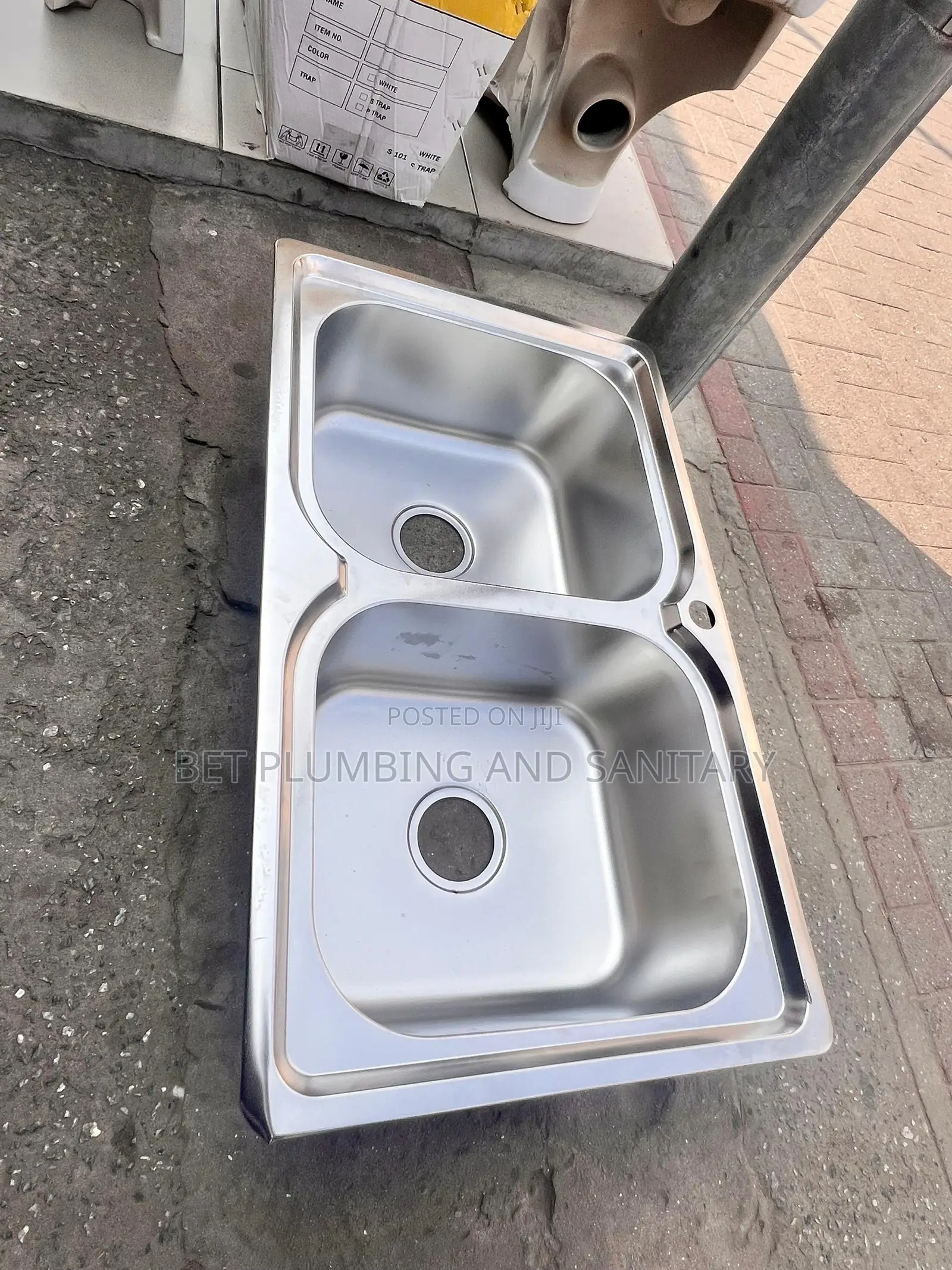 Two Bowl Cabinet Sink_armless Sink_kitchen Sink