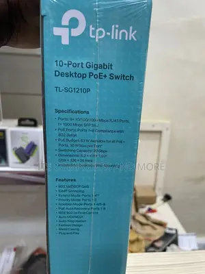 Tp Link 10-port Gigabit Desktop + Poe Switch