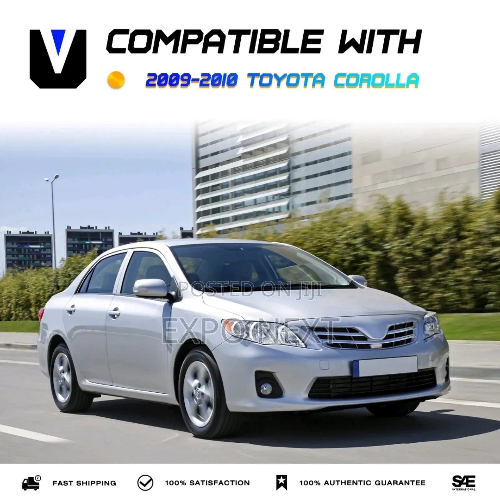 2009-2010 Toyota Corolla Chrome Headlights