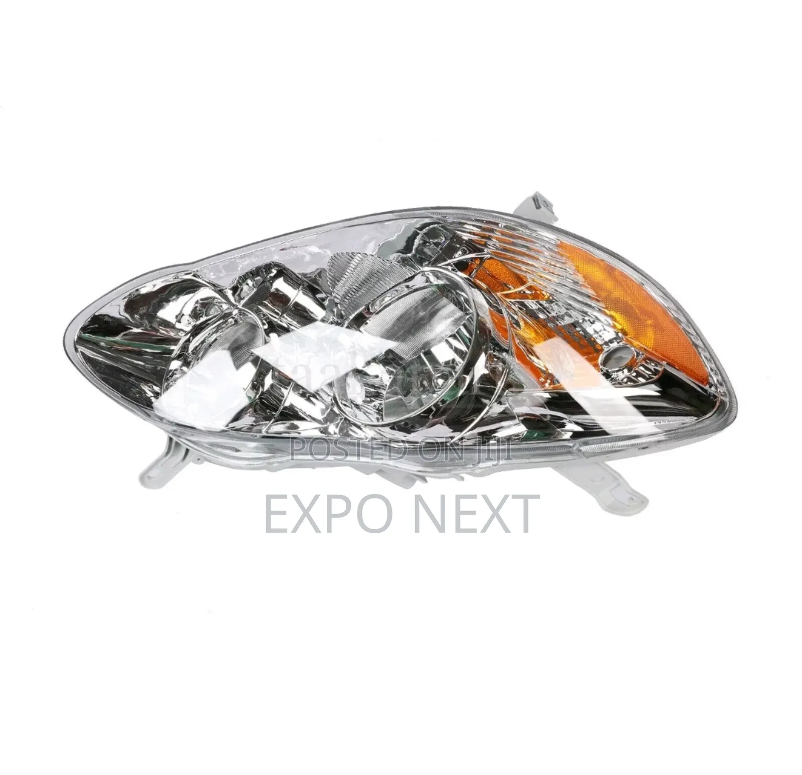 Headlights Pair For 2003-2008 Toyota Corolla Chrome