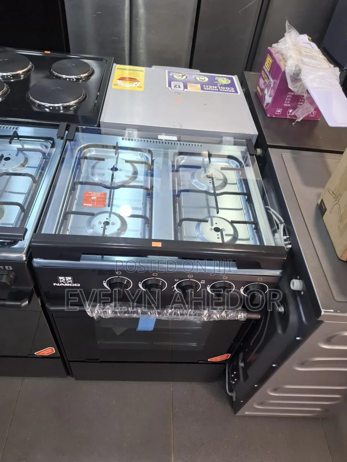Nasco 4 Burners Gas Cooker 60by60 With Oven and Grill Available