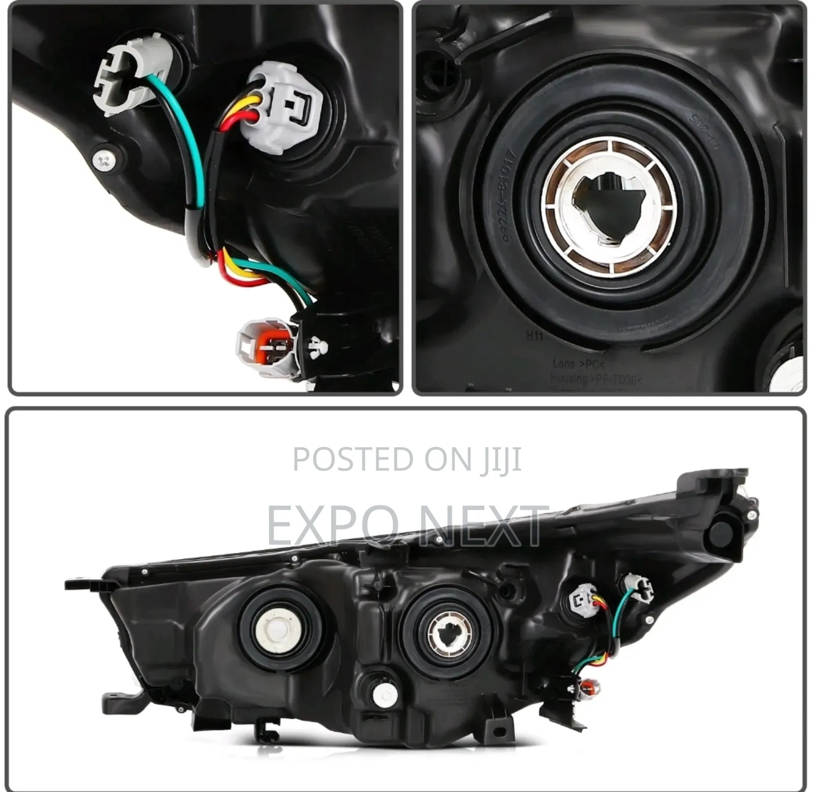 2014-2016 Toyota Highlander Projector Headlight Pair Oem