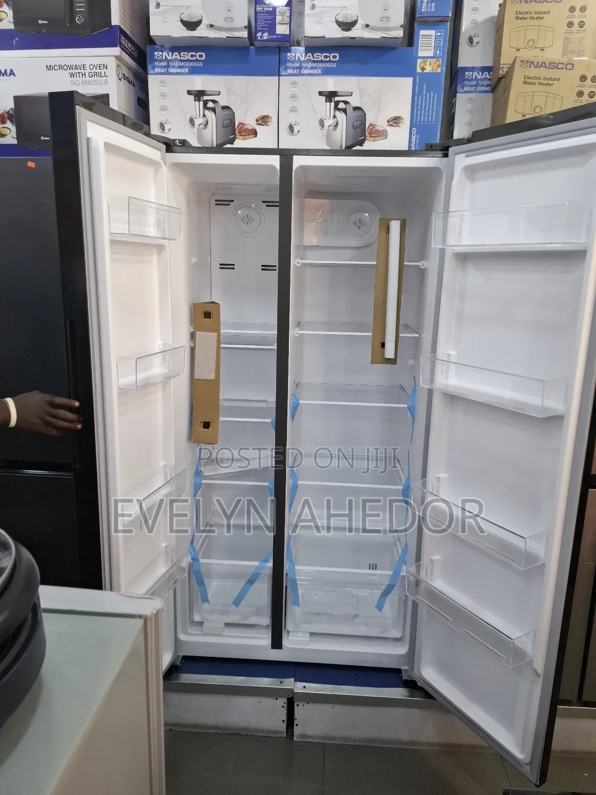 Moist Freezer Zone Nasco Side by Side Fridge 525ltrs Brand New