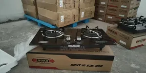 Boko Q-002 Built-in Gas Hob, a 2-Burner Household Gas Stove.