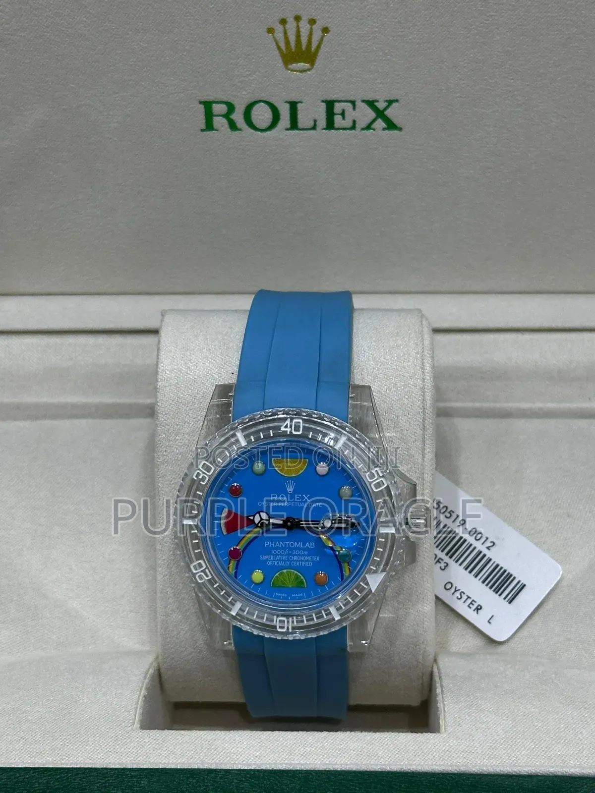 Blue Dial Phantomlab Rolex Watch for Men