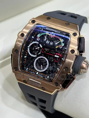 All BLWCK Silicone Starp Richard Mille Mechanical Watch
