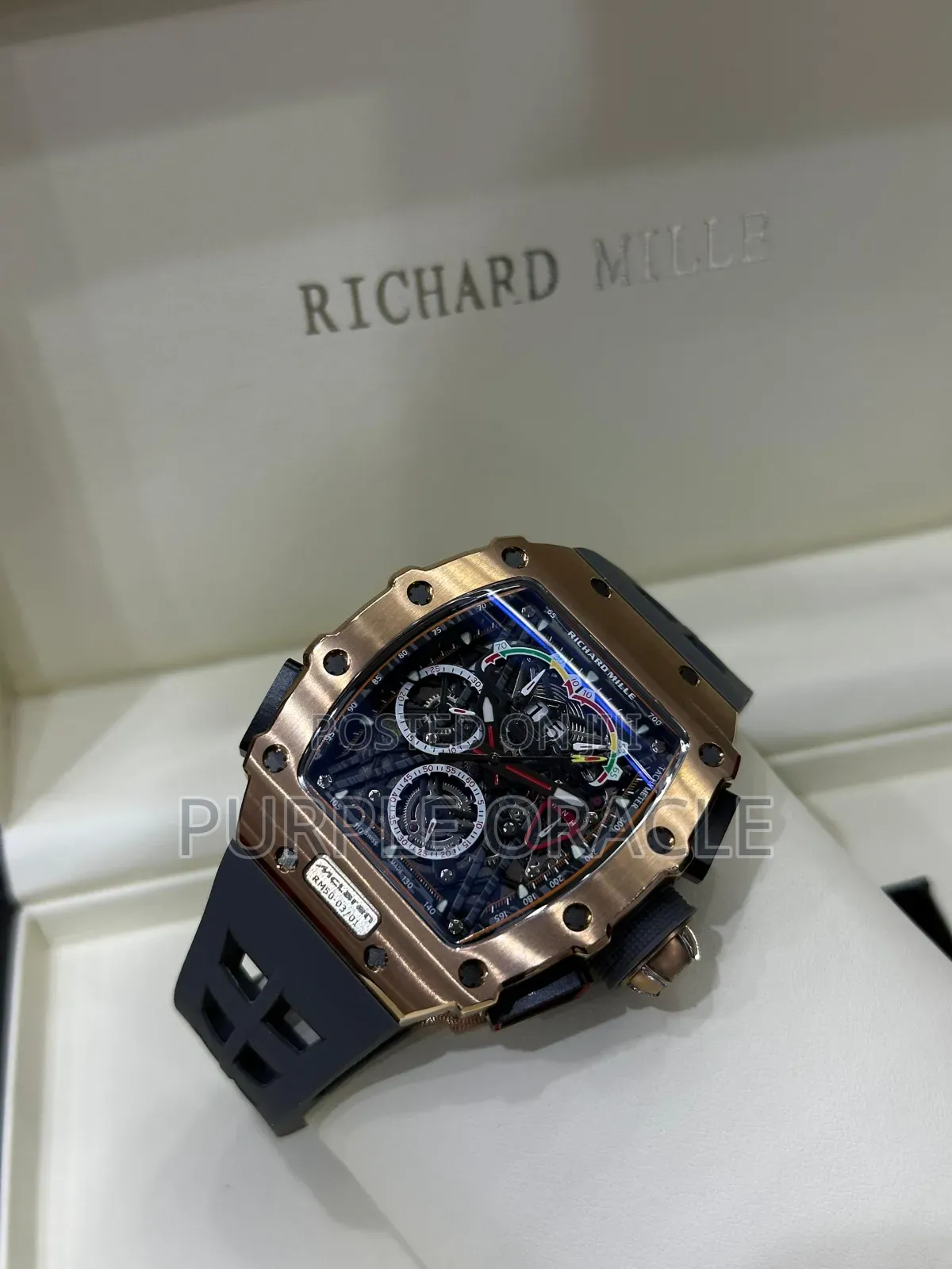 All BLWCK Silicone Starp Richard Mille Mechanical Watch