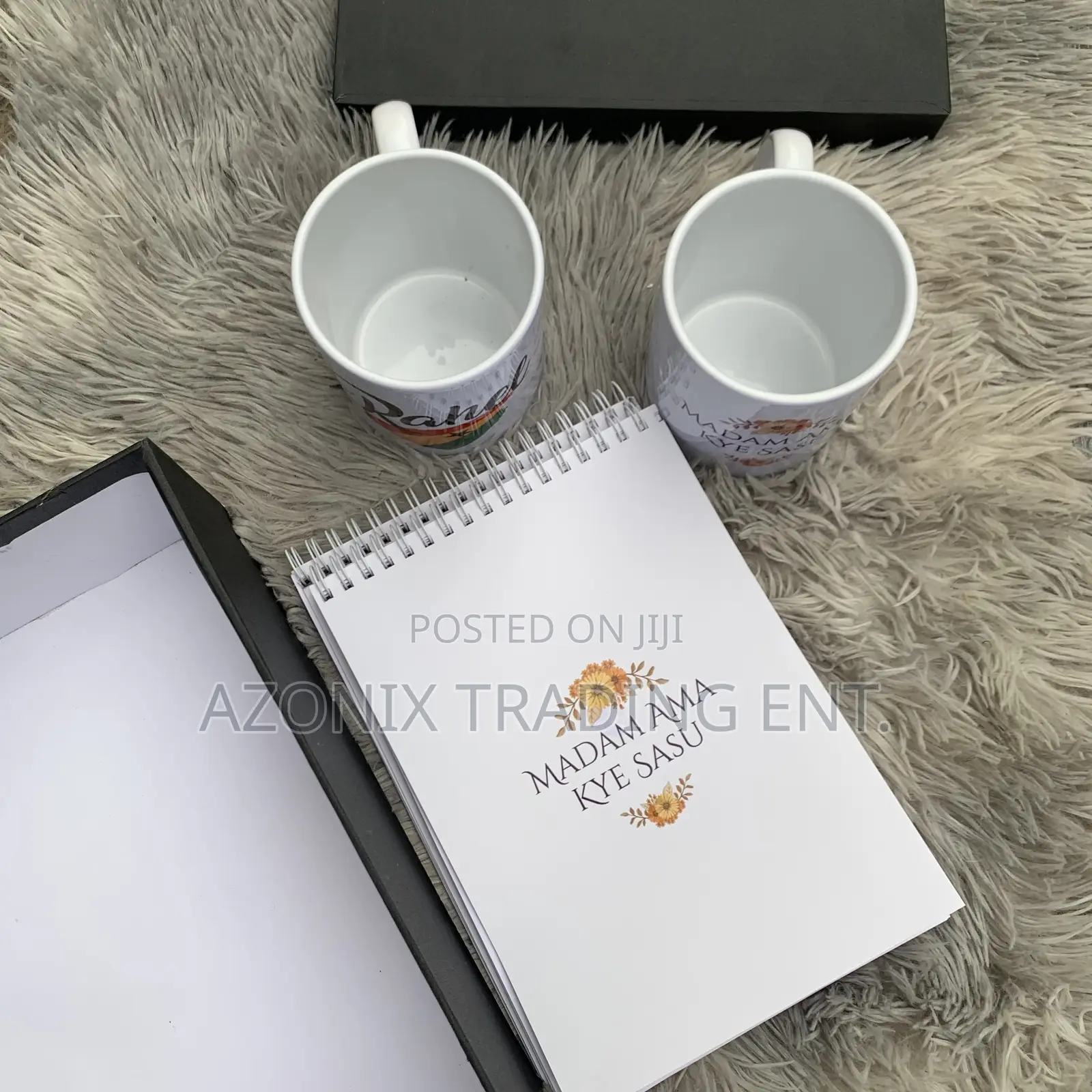 2 Mugs + 2 Notepads + Gift Box Set