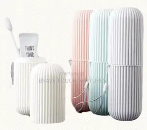 Toothbrush and Paste Cup Storage Holder 2 Pieces