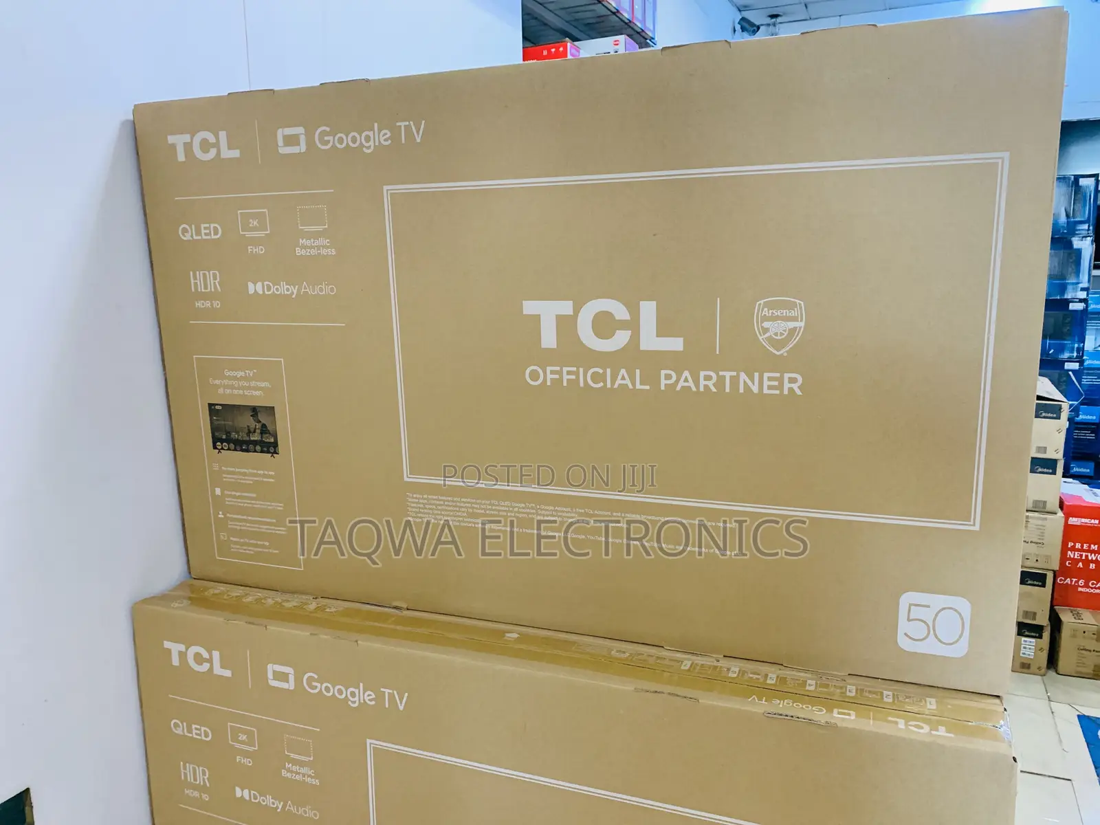 Beautiful TCL 50” Qled Tv