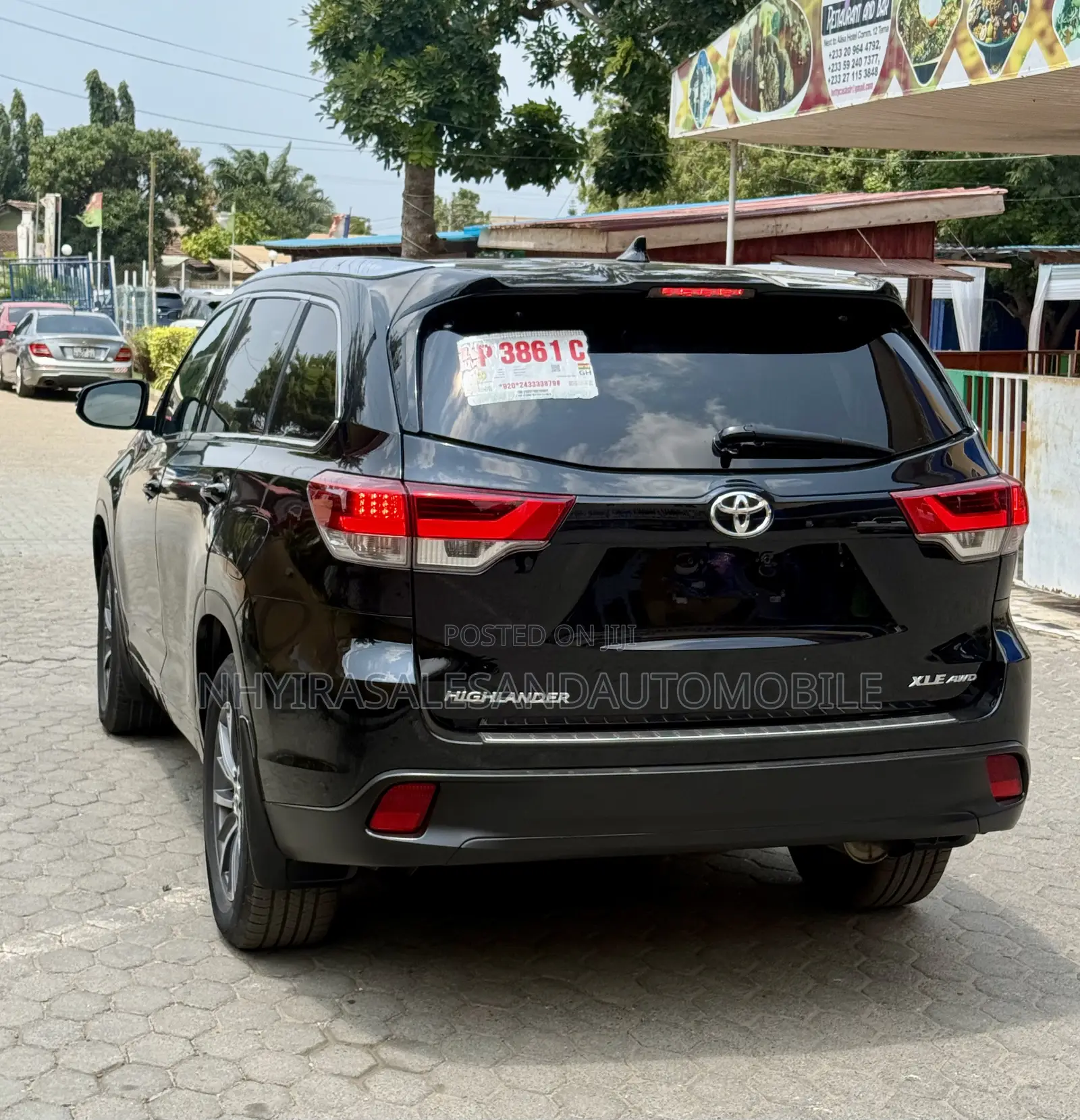 Toyota Highlander XLE V6 4x4 (3.5L 6cyl 6A) 2016 Black