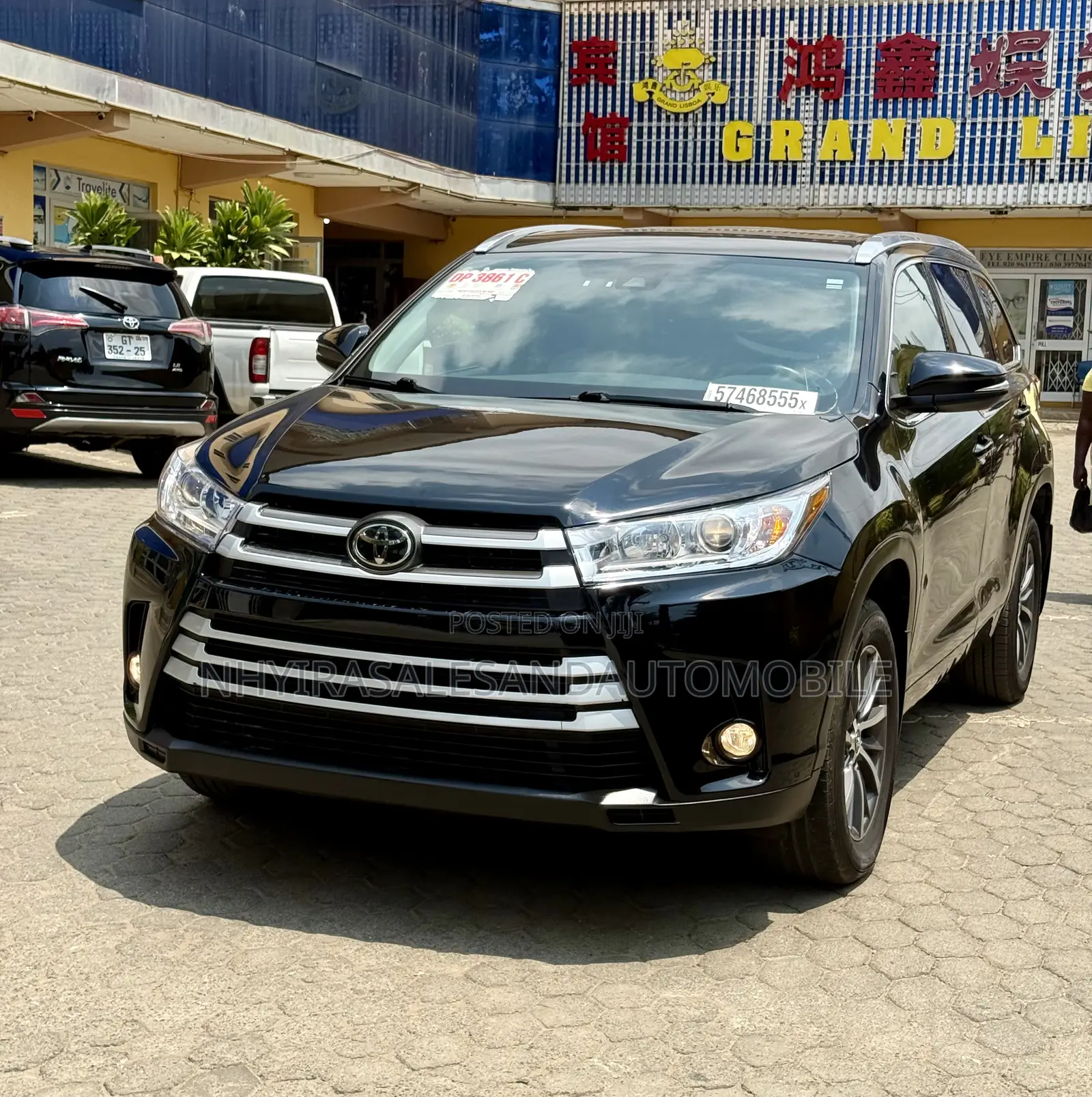 Toyota Highlander XLE V6 4x4 (3.5L 6cyl 6A) 2016 Black