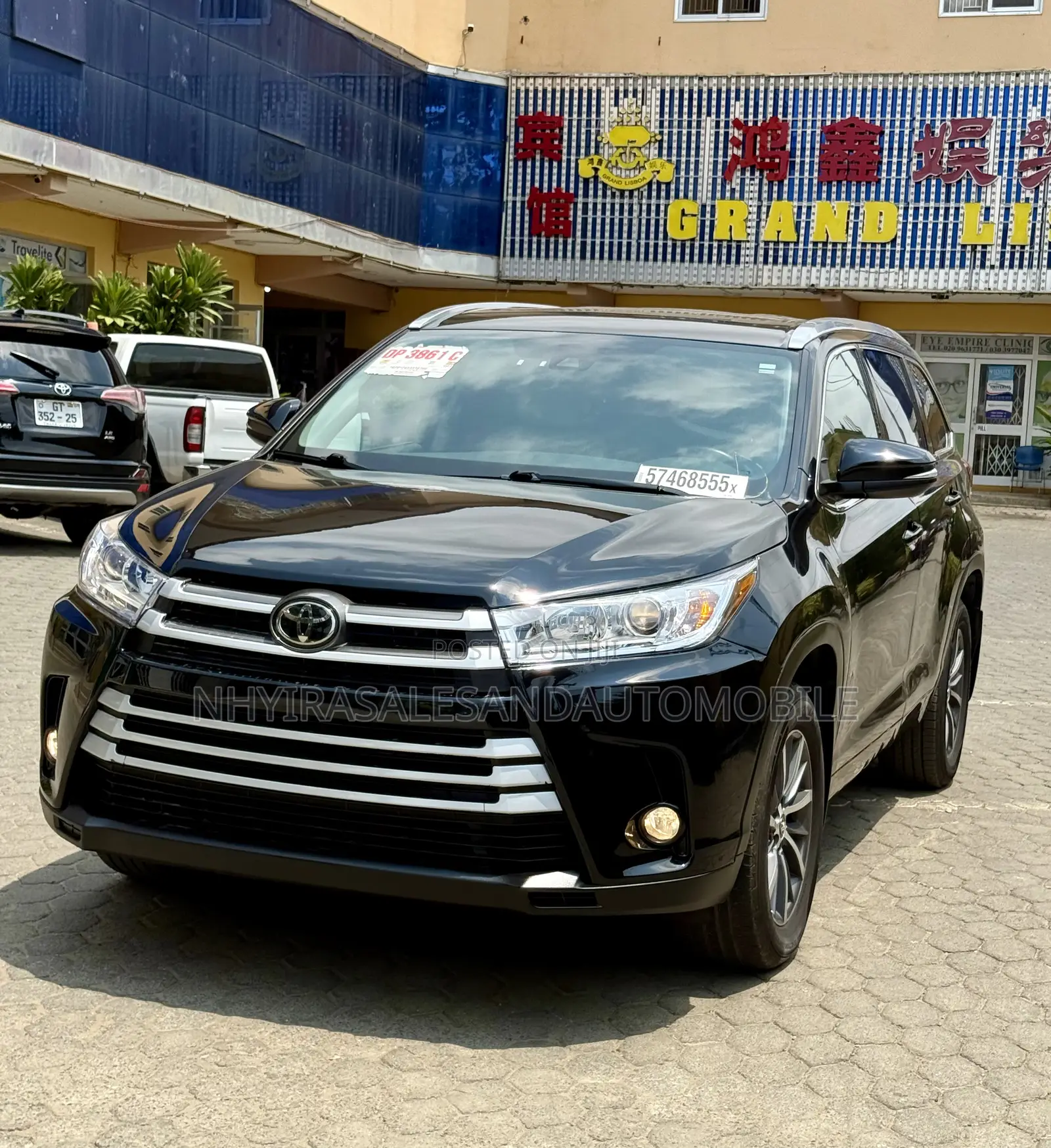 Toyota Highlander XLE V6 4x4 (3.5L 6cyl 6A) 2016 Black