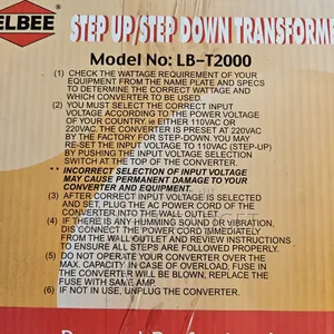 Quality Elbee Stepdown / Step Up Ld-T2000 (2000va)