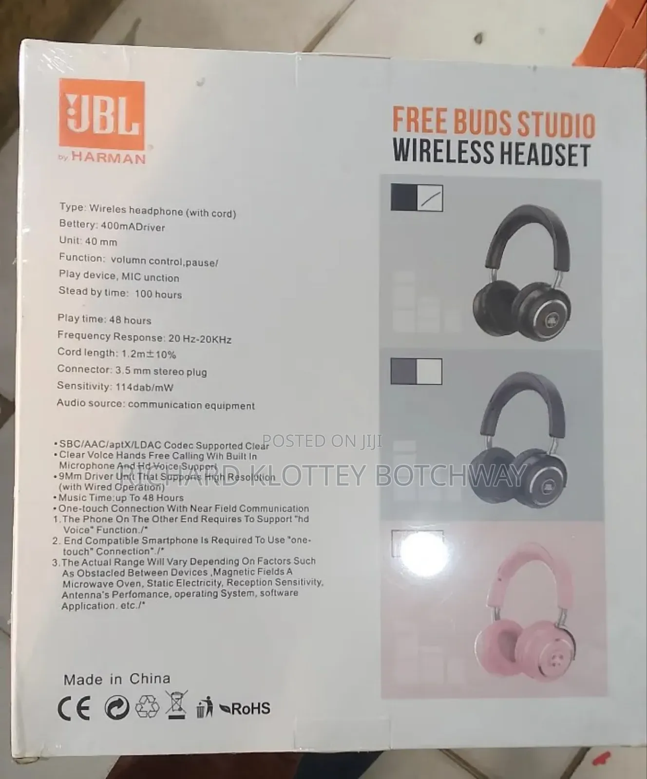 JBL Harman Metal J-10 Free Buds Studio