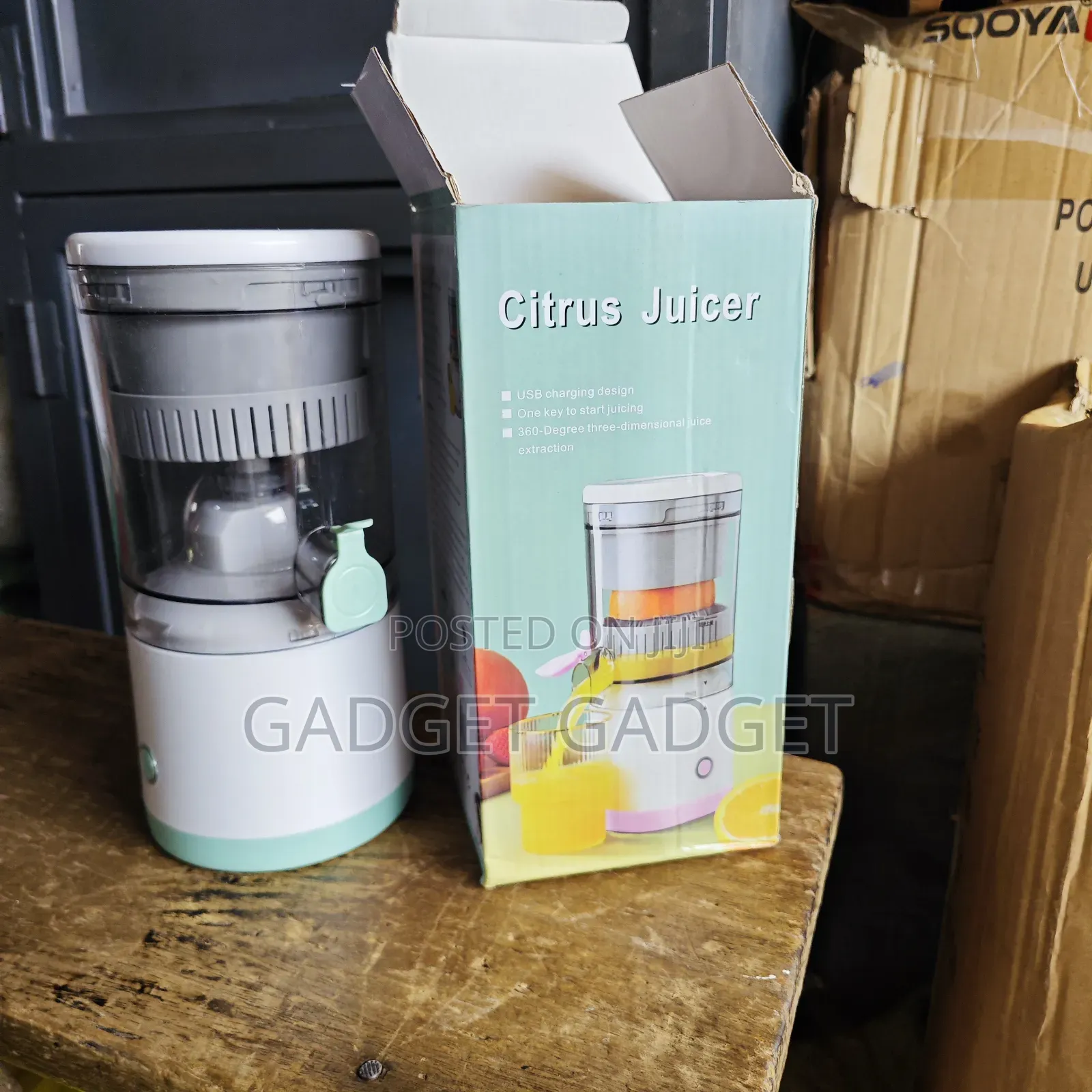 Electric Portable Citrus Juicer With Usd Rechargeable Battery