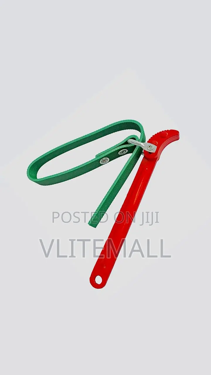 Tool Adjustable Belt Oil Filter Strap Wrench Spanner