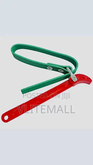 Tool Adjustable Belt Oil Filter Strap Wrench Spanner