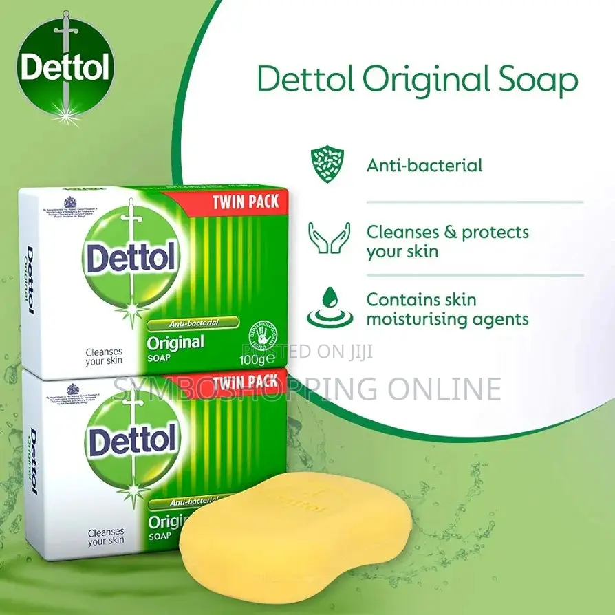 Dettol Anti Bacterial Original Soap 100g Twin Pack