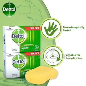 Dettol Anti Bacterial Original Soap 100g Twin Pack