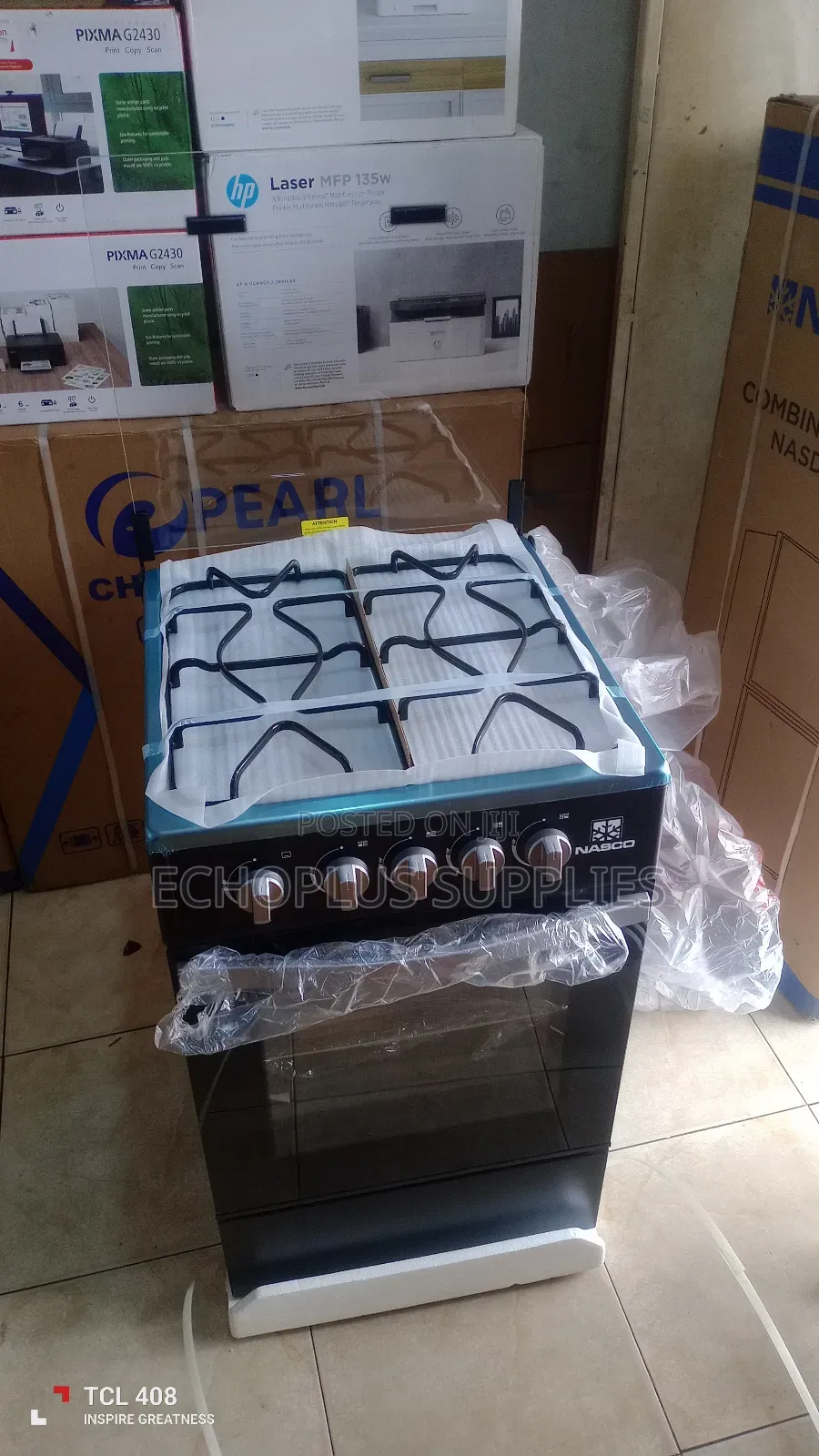 Nasco 4 Burner Gas Cooker Oven With Grill