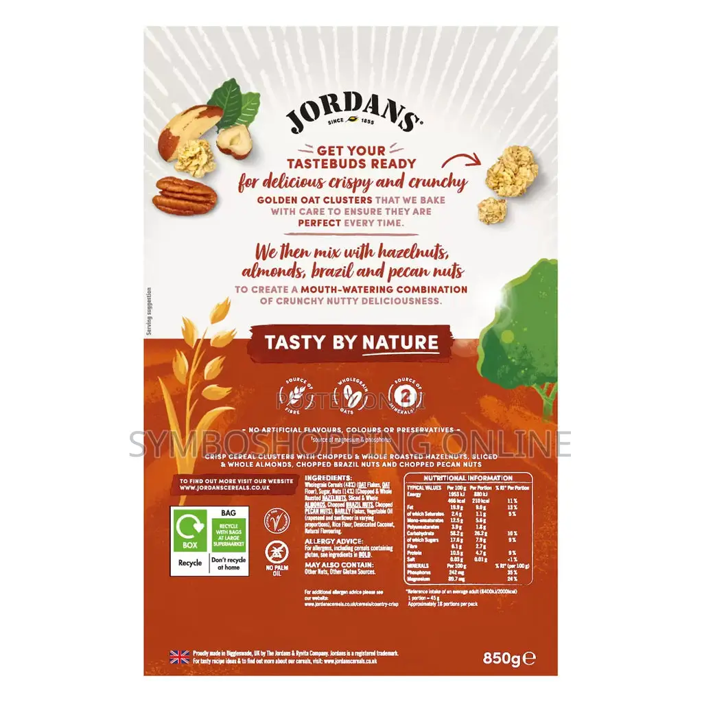 Jordans - Country Crisp Cereal - Oat Clusters With Chunky Nuts - 850g