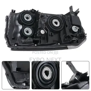 Pair Black Headlights For Honda Pilot 2009-2011 Pair