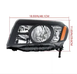 Pair Black Headlights For Honda Pilot 2009-2011 Pair