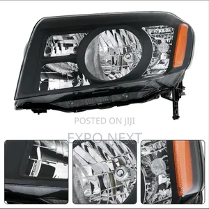 Pair Black Headlights For Honda Pilot 2009-2011 Pair
