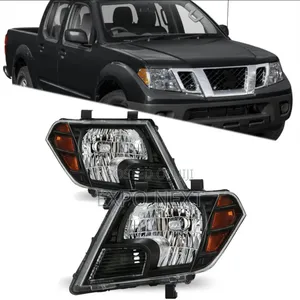 Headlights For Nissan Frontier Truck  2009-2020 Black Pair